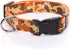 Dog Collar, Adjustable Nylon Camouflage Collar, 1 Inch Wide for Large Medium Dog (Orange)