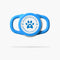 Airtag Dog Collar Holder, Durable Waterproof Protective Case for Dog Collar - for Dogs and Cats (Blue, Small)