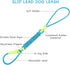 DaFuEn 6 FT Lightweight Dog Slip Lead, Classic Training Leash for Small Medium Puppies, No-Pull Slip Leash and Collar