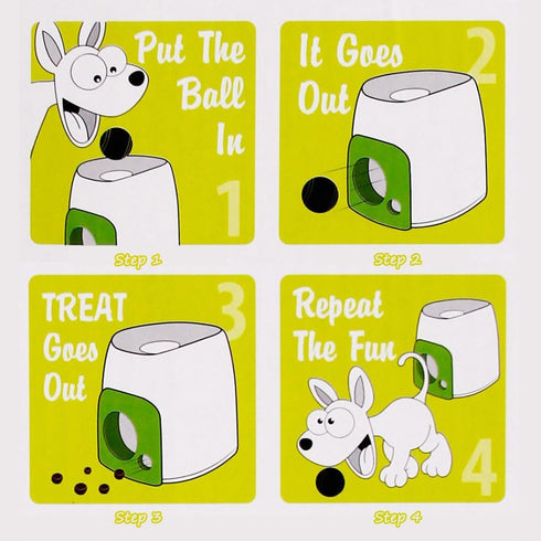 Occupiedpet Dog Tennis Ball Treat Toy, Interactive Food Reward Ball for Dogs, Non-Toxic Self-Play Chew Toy for Boredom