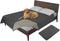 Easy-Going 100% Waterproof Dog Bed Cover, Non-Slip Washable Reusable Incontinence Bed Underpads for Pets (86X82 in,