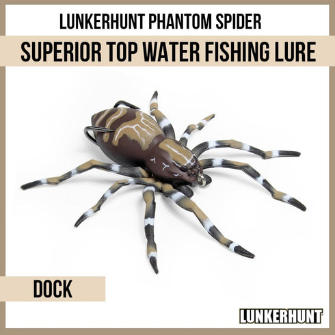 Lunkerhunt Phantom Spider Fishing Lure for Bass Fishing, 2 Inch, Topwater Bait