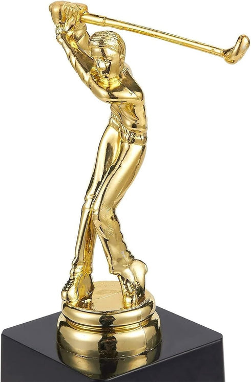 Juvale Golf Trophy - Gold Award Trophy for Golf Tournaments, Competitions, Parties - Plastic, 3 x 7 x 3 Inches