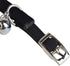 CHUKCHI Soft Velvet Adjustable Cat Collar with Bling Diamante and Bells, 11 inch for Small Dogs & Cats (Black)