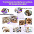 7.0 inch 4PCS Set Purple Dragon Professional Pet Grooming Scissors Kit Japan Premium Steel Straight & Curved & Thinning