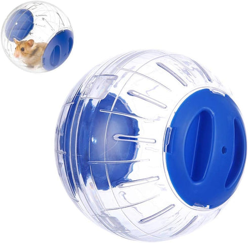 Mini Cute Dwarf Hamster Running Ball, 4.72 Inches Crystal Ball for Hamsters, Silent Exercise Wheel for Hamsters Less