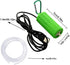 Aquarium USB Air Pump, Ultra Quiet Nano Air Pump for Fish Tank with Hanging Buckle (Green)