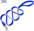 Dog Training Lead Leash, Portable Soft Traction Rope for Small Medium Large Dogs with Stainless Steel Buckle (2M x 2CM,