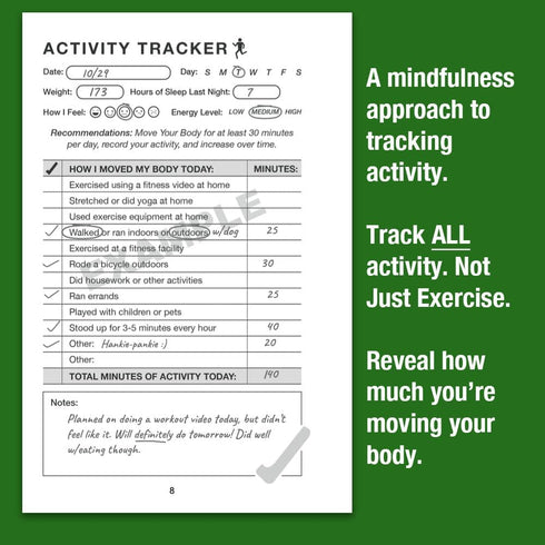 Wellness Tracker for Women and Men 50-80+, Enjoy This Wellness Journal Providing An Activity Tracker, Food Tracker, and Goal Planner - Enables Mindful, Holistic Self-Care For Healthier Living by Evergreen Wellness