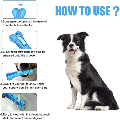 Dog Toothbrush Care Cleaning Stick - Dog Toothbrush Chew Toy Stick for Dog Dental Care- Safe, Bite Resistant Natural
