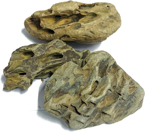 Natural Stone Aquarium Decoration, 8.8lb Dragon Stone Rock, Mixed Sizes for Micro Landscape Fish Tank Decor