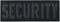 Large Reflective Laser Cut Security Patch, 11x4 inches with Hook and Loop for Vests and Backpacks