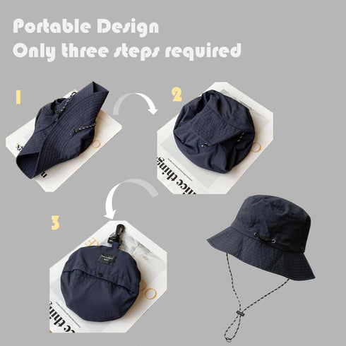 Sun Hats for Men Women, Waterproof UPF 50+ Bucket Hat for Fishing, Hiking, Garden, Safari, Beach