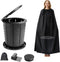 Portable Toilet Kit for Adults, Retractable Camping Toilet with Wearable Privacy Tent