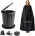 Portable Toilet Kit for Adults, Retractable Camping Toilet with Wearable Privacy Tent