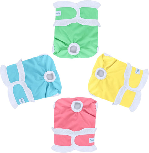Teamoy Washable Female Dog Diapers, Reusable Doggy Diaper Period Panties in Heat
