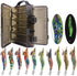 Generic 10pcs/Box Luminous Squid Fishing Bait Hooks Wooden Shrimp Jigs Fishing Lures Hook