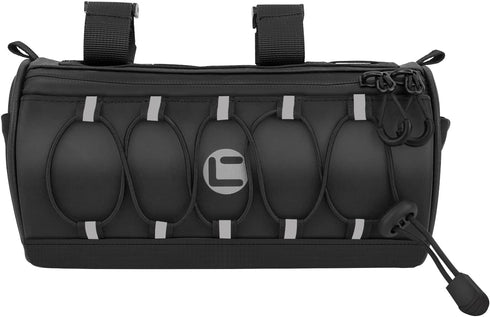 WOTOW Waterproof Bike Handlebar Bag with Large Reflective Area & Strips, Front Pouch with Waterproof Zipper