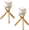 TIHOOD Baseball Stand Holder Wooden Base Ball Stand Display Holder