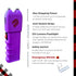Odds Shifter - Stun Gun for Self Defense and Camping Essentials Emergency Whistle - 1.62 uC, 120 Lumens, Anti Grab Technology - Flashlight - Self Defense Weapons Duo