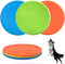 Dog Flying Disc, 3 Pack Soft Rubber Interactive Flying Toys for Small and Large Dogs, 7 inch