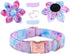 Elegant Little Tail Colorful Dog Collar - Adjustable Flower Pet Collar Gift for Small Female or Male Dogs