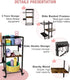 Yoga Mat Storage Rack with Wheels, 3 Tier Home Gym Workout Equipment Organizer for Dumbbells, Kettlebells, Foam Rollers