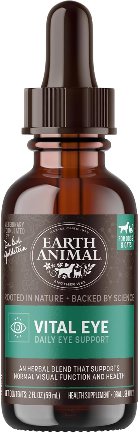 Earth Animal Apothecary Liquid Supplement - Vital Eye Herbal Remedies for Dogs