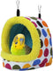Bird Hanging Hammock - Winter Warm Plush Snuggle Pet Cave for Parrot, Lovebird, Budgie, Cockatiel (Medium)