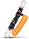 Scuba Retractable Lanyard with Quick-Release Buckle, Stainless Steel Double-Clips and Spiral Core Anti-Lost