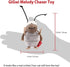 Gigwi Interactive Cricket Cat Toy, Automatic Squeaky Toy for Cats, Play and Squeak Electronic Cricket