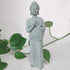 Japanese Aquarium Buddha Statue - 7.1” Sandstone Sculpture for Garden and Home Decor, Zen Buda