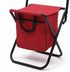 equlup 40kg Folding Fishing Chair, Load Portable Leisure Back Chair with Bag Comfortable Camping Stool for Outdoors