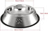 YUDANSI 2 Stainless Steel Dog Bowls with Rubber Base, Small and Medium Pet Feeder Bowls