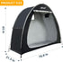 iCool Outdoor Bike Covers Storage Shed Tent, Waterproof Fabric Aluminum Alloy Bracket for 2 Bicycles