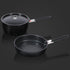 REDCAMP Camping Cookware Mess Kit, Lightweight Non-Stick Cooking Pot and Frying Pan with Mesh Bag