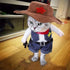 Halloween Costume for Cat and Small Dog, Funny Cowboy Hat Suit, Size L