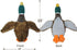 Interactive Mallard Duck Dog Toy, Squeaky Puzzle Toy for Small Medium Large Dogs, Plush Chew Toy
