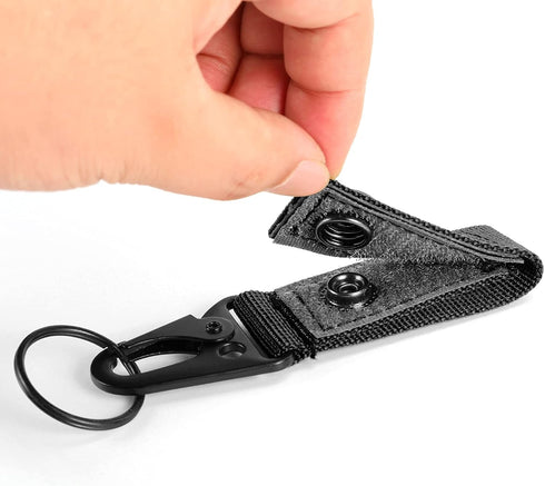 FRTKK Tactical Molle Key Ring Gear Key Keeper Nylon Belt Keychain Clip for Molle Bags