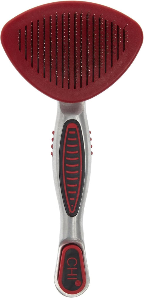 CHI for Cats Double Sided Bristle & Pin Brush, 2-in-1 Grooming Tool with Ergonomic Handle for All Cats