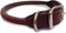 Burgundy Rolled Dog Collar - 22