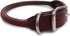 Burgundy Rolled Dog Collar - 22