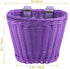 Kid Bicycle Basket, Small Wicker Basket with Streamers, 2 Bells and 30 Stickers for Girls and Boys Bicycle Decoration