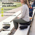 Whispering Winds Inflatable Seat Cushion - Comfortable Blow-up Foam Pad for Airplane, Travel, Stadium, Outdoors