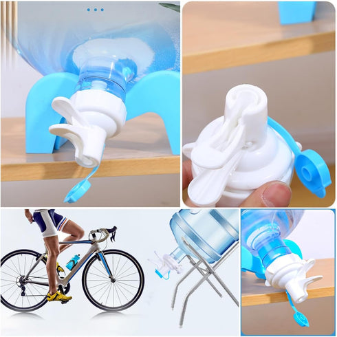 TorSor 5 3-5 Glass Carboy Stand Gallon Water Jug Stand with Water Dispenser Valve Fermenting Jug Holder for Gal Carboy