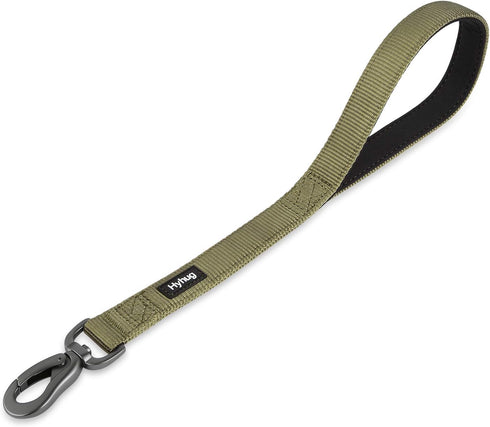 Heavy Duty Nylon Short Dog Leash with Padded Handle, Durable Training Leash for Small Medium Large Dogs (18 Inches,