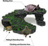Turtle Habitat Reptiles Dock Resting Stone, Reptiles Basking Platform Climbing Ramp, Aquarium Ornament Rock for Lizard,