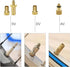 YASI Bicycle Presta Schrader Valve Adaptor, 16PCS Brass Bike Pump Adapters, Inflatable Toys Nozzle Inflator Adapter