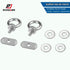 Track Mount Kayak Tie Down Eyelet, 2 Packs Stainless Steel Eyelets with Washers & Nuts for Bungee Cord Rope Mounting