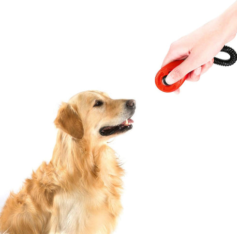 Pet Training Clicker with Wrist Strap, Dog Training Clicker Set for Dog, Cat, Bird, Horse, etc. (4 Color)